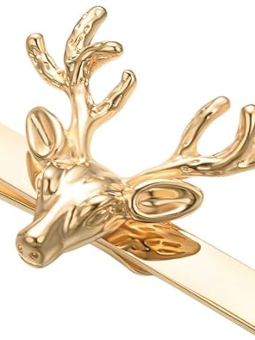 Deer Tie Clip 14k Gold Plated Tie Bar Necktie Suit Accessory